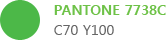 PANTONE 7738C C70 Y100